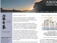 Tablet Screenshot of aikidosantacruz.org